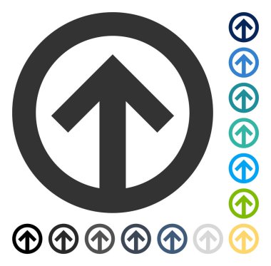 Yön yukarı vektör simgesi