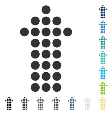 Vektör simge yukarı noktalı ok