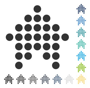 Vektör simge yukarı noktalı ok