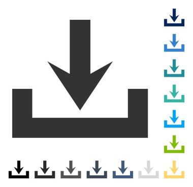 Yüklemeler vektör simgesi