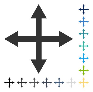 Oklar vektör simgesini genişletin