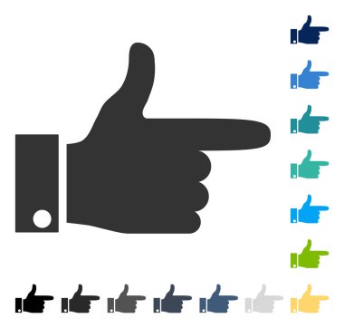 El işaretçisi doğru vektör simgesi