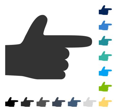 El işaretçisi doğru vektör simgesi