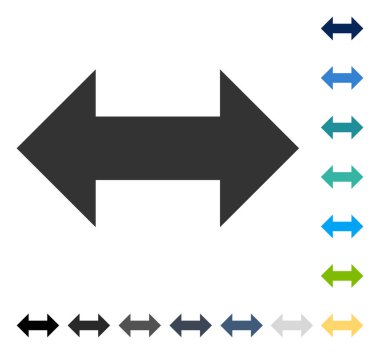 Yatay Exchange okları vektör simgesi