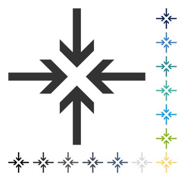 Oklar vektör simge azaltmak