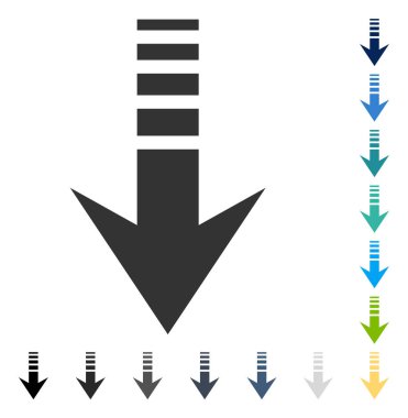 Aşağıya vektör simgesi gönder