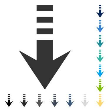 Aşağıya vektör simgesi gönder