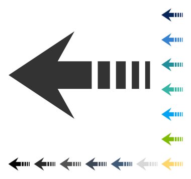 Sol vektör simge göndermek