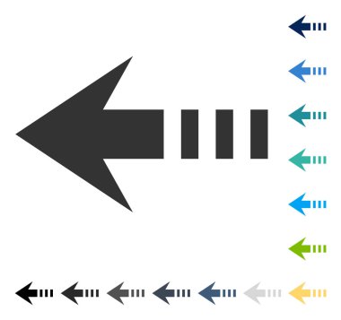 Sol vektör simge göndermek