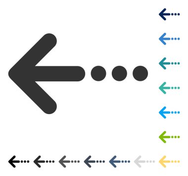 Sol vektör simge göndermek