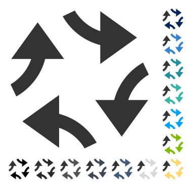 Oklar vektör simge girdap