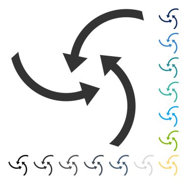 Oklar vektör simge girdap