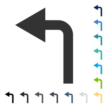 Sol vektör simge açmak