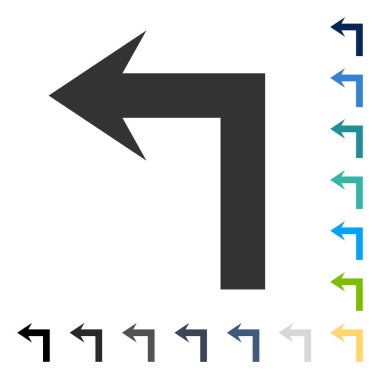 Sol vektör simge açmak