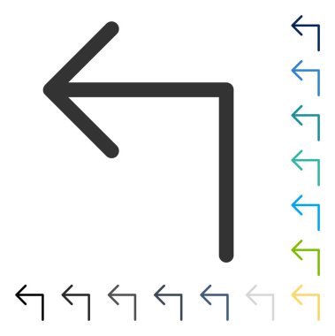 Sol vektör simge açmak