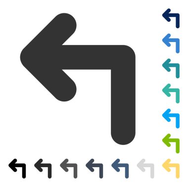 Sol vektör simge açmak