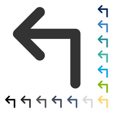 Sol vektör simge açmak