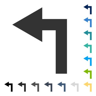 Sol vektör simge açmak