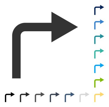 Doğru vektör simge açmak