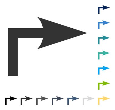 Doğru vektör simge açmak