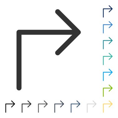 Doğru vektör simge açmak