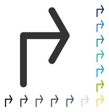 Doğru vektör simge açmak