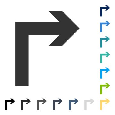 Doğru vektör simge açmak