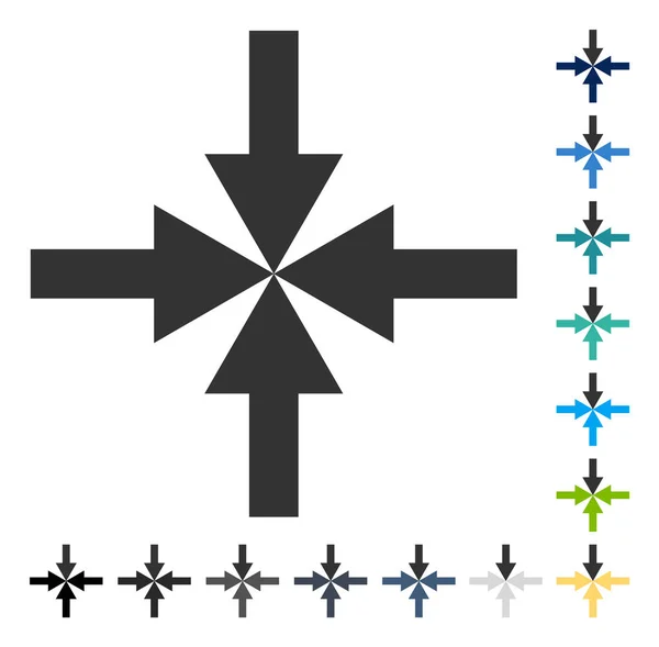 Compress Arrows Vector Icon — Stock Vector