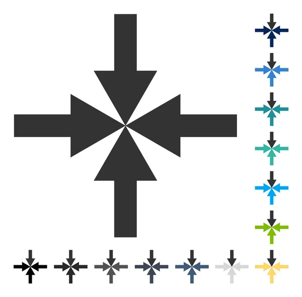 Comprimi l'icona vettoriale delle frecce — Vettoriale Stock