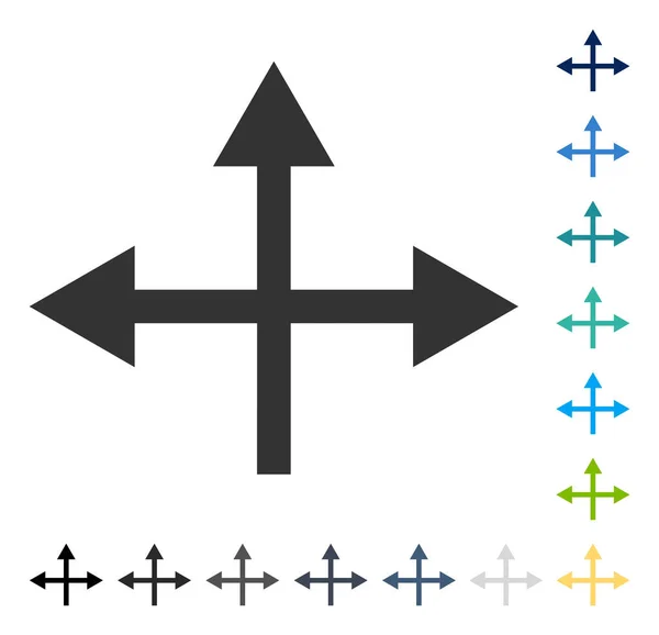 Instruções de intersecção Vector Icon — Vetor de Stock