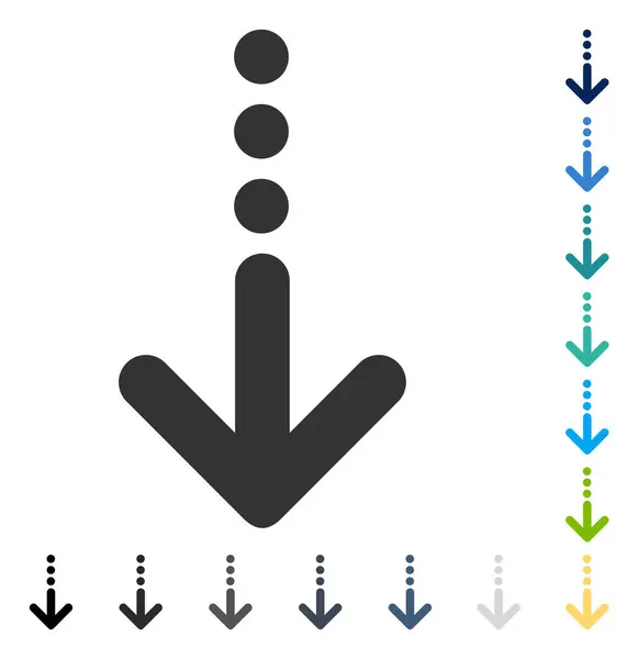 Vektor-Symbol nach unten senden — Stockvektor