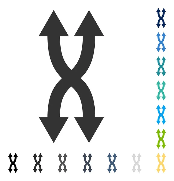 Icône vectorielle verticale de flèches de brassage — Image vectorielle