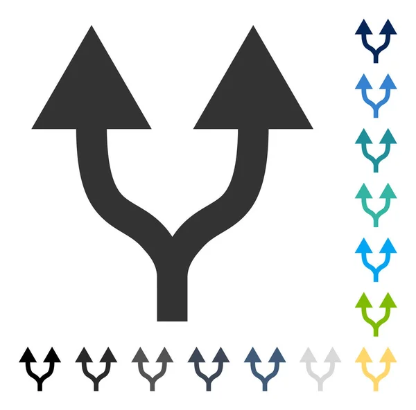 Setas divididas para cima ícone do vetor — Vetor de Stock