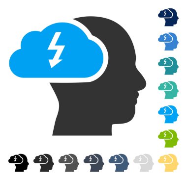 Beyin fırtınası vektör simgesi