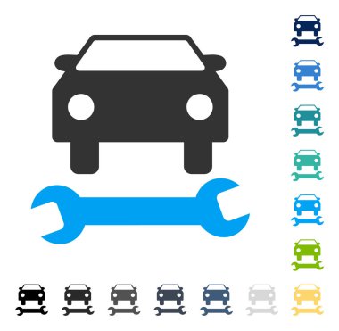 araba tamir vektör simgesi