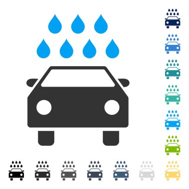 Araba duş vektör simgesi