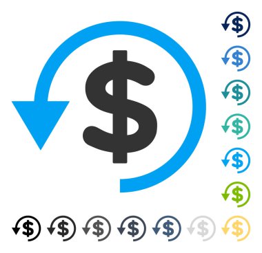 Ters ibraz vektör simgesi