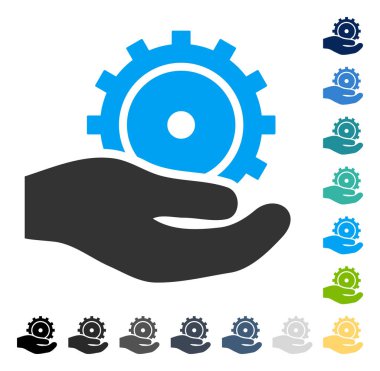 Geliştirme hizmeti vektör simgesi