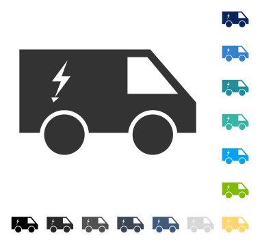 Elektrik güç araba vektör simgesi