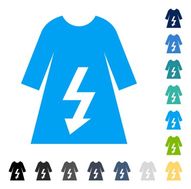 Elektrik kadın elbise vektör simgesi