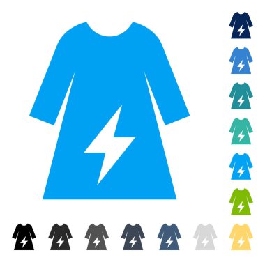 Elektrik kadın elbise vektör simgesi