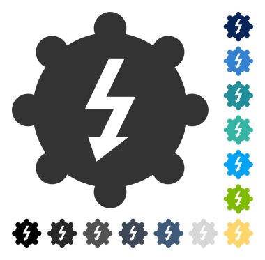 Elektrik Cog tekerlek vektör simgesi