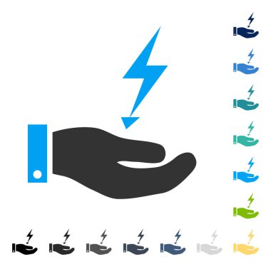 Elektrik kaynağı el vektör simgesi