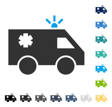 Acil araba vektör simgesi