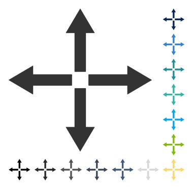 Oklar vektör simgesini genişletin