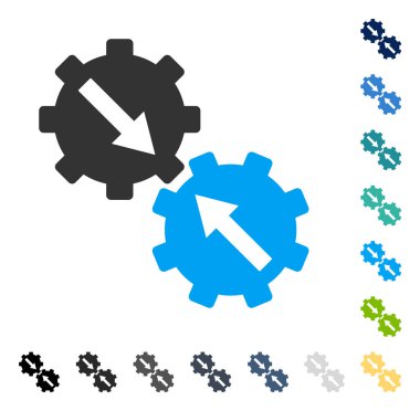 Dişli Tümleştirme vektör simgesi