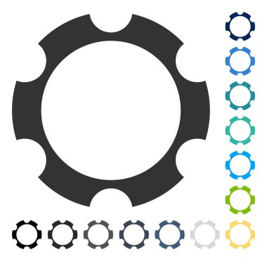dişli tekerlek vektör simgesi