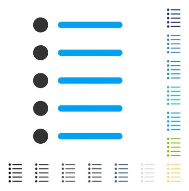 Öğeleri vektör simgesi