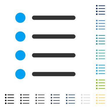 Öğeleri vektör simgesi