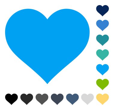 Aşk kalp vektör simgesi